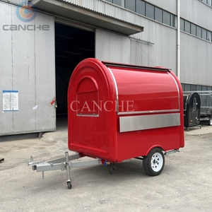Carrito de venta ambulante de hot dogs, pizza, café pequeño, helados, restaurante móvil, remolque de comida rápida, camión en venta - Product Image 1