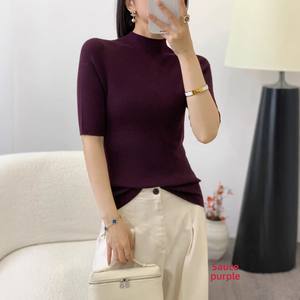 <span class=keywords><strong>เสื้อ</strong></span>สเวตเตอร์ขนสัตว์คอสูงครึ่งตัวสไตล์เกาหลีสำ<span class=keywords><strong>ห</strong></span>รับผู้<span class=keywords><strong>ห</strong></span>ญิง ฤดูใบไม้ผลิและฤดูใบไม้ร่วง แขนยาวปานกลาง ซักเครื่องได้ ผลิตจากขนสัตว์เนื้อดีไร้รอยต่อ - Product Image 4