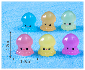 Kawaii-Figurine en résine 3D, animal requin ermite, crabe, hippocampe porte-bonheur, breloque aveugle, sac lumineux, à vendre, décor d'<span class=keywords><strong>aquarium</strong></span> - Product Image 5