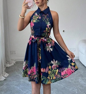 Nuovo Abito da Donna 2026, Vestito Floreale con Colletto a Camicia e Scollo all'Americana, Mini Abito Francese a Trapezio con Vita Stretta Effetto Snellente per Vacanze - Product Image 6