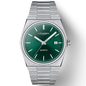 Reloj de hombre OEM personalizado - elegante reloj de negocios con calendario, correa de acero y movimiento de cuarzo - Product Image 4
