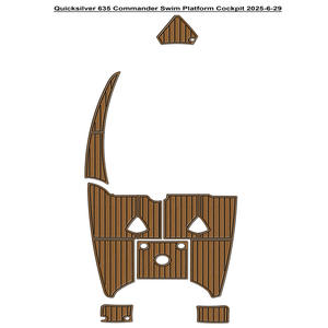 Plancher en teck EVA Quicksilver 635 Commander, très vendu, pour yachts et navires marins, style de conception moderne, fabriqué en bois - Product Image 4