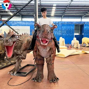 2024 Zigong, escultura de disfraz de dinosaurio realista para caminar eléctrica personalizada a la venta, parque temático, paseos en dinosaurios, parque de atracciones