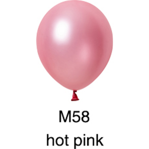 Palloncino in Lattice Metallizzato Rosa Caldo M58, Decorazione per Feste, Articolo per Compleanni, Uso per Adulti - Product Image 1