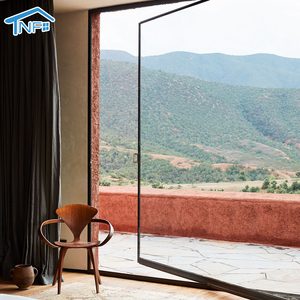 Роскошный дизайн, передние внешние двери, главный вход, защитные двери с алюминиевой изоляцией, передние поворотные двери, наружные двери для виллы - Product Image 4