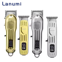 Lanumi LM-2023 Kit de tondeuse à cheveux professionnelle sans fil en acier inoxydable étanche IPX8 avec batterie 2500mAh, recharge USB électrique 5W CN;GUA