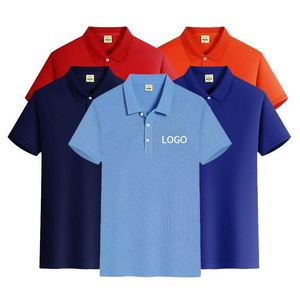 Chemises polo pour hommes en polyester et coton imprimées et brodées, chemises polo de golf classiques, chemises polo personnalisées en gros - Product Image 2