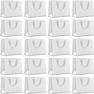 Sacs en papier kraft avec poignée pour le commerce de détail, emballage pour marchandises, boutique, cadeaux, plats à emporter – Sacs en papier durables et robustes avec poignée - Product Image 2