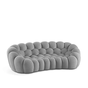 Moderne Gebogen Bubbelbank Overall Gevormde Gestoffeerde Bankstel Voor Woonkamer Kantoor Appartement Hotel Hal Gebruik Stof Materiaal - Product Image 3