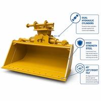 Godet basculant RB pour excavatrice lourde, pour travaux marins, débris de construction, talus, OEM NM400 Q460 CE ISO Marine SGS Grading, 1-50 tonnes