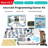 Carte programmable compatible Micro:bit V2 - Kit de développement de codage éducatif pour l'électronique DIY