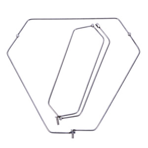 Épuisette triangulaire pliable en acier inoxydable 30*535*540*545*550*660*6 – Matériel de pêche pliable - Product Image 1