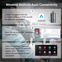 El adaptador inalámbrico Carplay se convierte fácilmente en inalámbrico para automóviles compatible con Apple Carplay y Android Auto USB tipo C