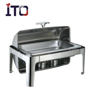 Calentador de comida pequeño y automático, vajilla plateada de lujo para frotar platos - Product Image 5