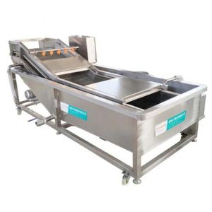 Nettoyeur <span class=keywords><strong>d</strong></span>'épinards frais complet continu industriel Machine à laver les feuilles de <span class=keywords><strong>laitue</strong></span> Machine de nettoyage à bulles Machine à fruits fournie - Product Image 4