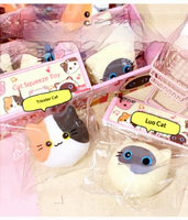 Jouet anti-stress en forme de chat de Siam, texture en caoutchouc semblable à l'argile, cadeau adorable pour les filles de 7 à 14 ans