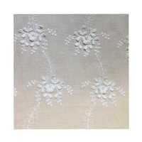 Tissu en coton respirant à motif floral 3D brodé en relief, design raffiné, prix raisonnable, textile de maison tricoté à la chaîne