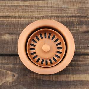 Filtro limpiador <span class=keywords><strong>de</strong></span> residuos <span class=keywords><strong>de</strong></span> alimentos, colador y drenaje <span class=keywords><strong>de</strong></span> fregadero <span class=keywords><strong>de</strong></span> cocina, <span class=keywords><strong>accesorios</strong></span> <span class=keywords><strong>de</strong></span> <span class=keywords><strong>lavabo</strong></span> <span class=keywords><strong>de</strong></span> cobre completo - Product Image 2