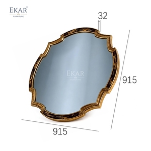 Table de toilette de luxe EKAR <span class=keywords><strong>Florentine</strong></span> &amp;   Miroir orné |   Coiffeuse peinte à la main de style anglais |   EKAR FURNITURE - Product Image 5