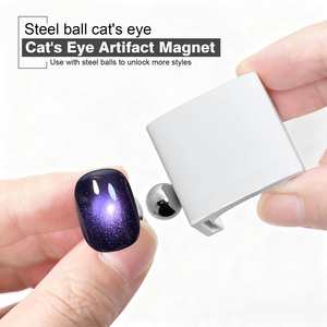 Magnet mata kucing bentuk U 5D baru untuk kuku penyangga Magnet Super kuat untuk Galaxy menakjubkan & beludru alat seni kuku kuku - Product Image 3