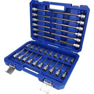 BRILLIANT TOOLS - BT022532 1/2'' <b>Torx</b> bit <b>socket</b> <b>set</b> (32 pcs.) - EAN 4042146775936 RATCHET AND <b>SOCKET</b> <b>SETS</b> 1/2" - Product Image 1