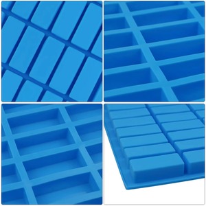 Molde de silicona sin bisfenol A para cubitos de hielo, molde rectangular estrecho para caramelos, trufas de chocolate, gelatina, frutos secos y herramienta para hornear con forma de dulce. - Product Image 2