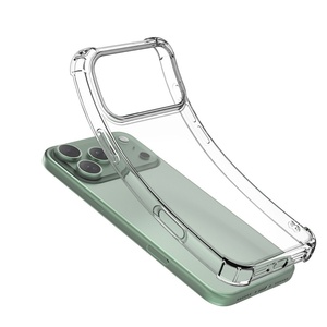 Coque de téléphone pour iPhone air 13 14 15 16 17 Pro Max, coque arrière S25 Ultra transparente en TPU PC antichoc, coque de téléphone portable - Product Image 1