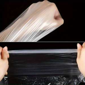 Capa de Peluquería Desechable de Plástico, Envoltura de Cuello para Tratamiento Capilar Especial de Salón, Herramienta para Tinte y Permanente, Chal Desechable para Barberos - Product Image 5