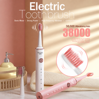 Brosse à dents électrique sonique tendance, rechargeable, 5 modes, étanche IPX7, chargement USB, minuteur intelligent, soins dentaires, usage domestique