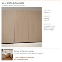 Ensemble de meubles de cuisine sur mesure, portes contemporaines en placage de bois, design modulaire, aménagement en forme de L et rangement par tiroirs