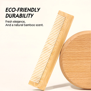 Peine de Bambú Ecológico, Set de Amenidades Personalizadas para Hotel, Peine de Viaje que Reduce la Electricidad Estática, para Hoteles, Restaurantes u Hogares - Product Image 3