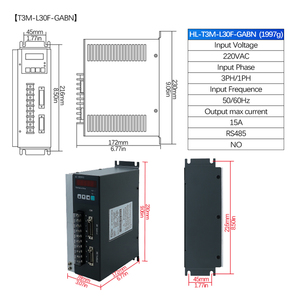 HLTNC 110ST-M04030 220V 1.2KW 4 NM 3000RPM AC Servomotor 1.2KW CNC Servomotor Kit - Product Image 5