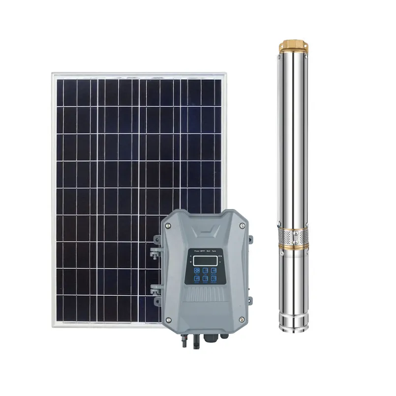 24V 48V 72V 400W 600W 1000W ברזל יצוק dc משאבת קידוח סולארית למשאבת מים סולארית תת קרקעית השקיה וחקלאות