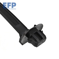 Kit de clips de fixation d'attache de câble en nylon 66 pour fixation de tuyau de voiture pour les véhicules Fiat compatibles avec la sangle de fermeture éclair