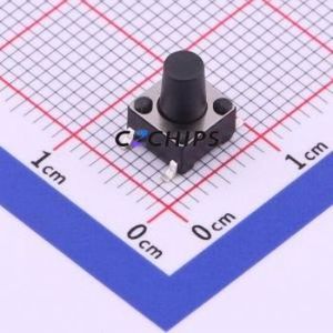UK-B0228-G8-250 Tactile Switch SMD-4P,6x6mm Switch Single Pole Single Throw Round Button 2.5N Vertical Mount - Product Image 1