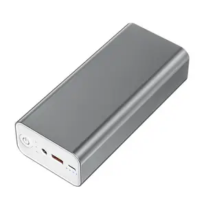 الألومنيوم PD65W الطاقة البنك نوع C الناتج PD تجدد Powerbank 30000mAh 65W 100W PD3.0 نوع C جهاز باوربانك خاص باللاب توب ل ماك بوك برو