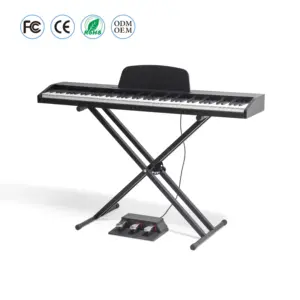 Teclado de piano midi portátil de alta qualidade, piano digital korg com 88 teclas