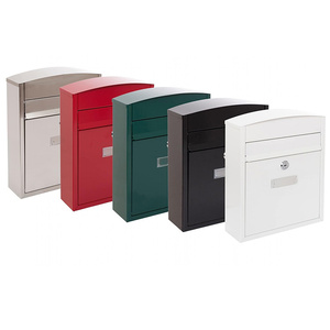 Boîte aux lettres moderne JH-Mech, fente et serrure compactes et conviviales situées à l'avant pour un accès facile à la boîte aux lettres en acier extérieure - Product Image 1