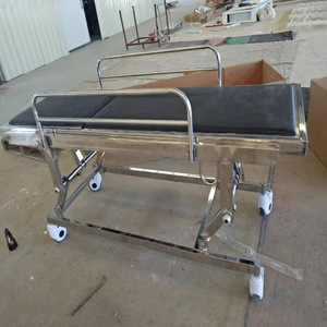 Joyful Abundance Stainless Steel Transport <b>Bed</b> SLV-B4013S Manual With Guardrail Patient Trolley For Hospital Use - Product Image 4