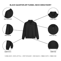 Sweat-shirt à col montant zippé, avec guide de taille et poignets côtelés, idéal pour un style décontracté et sportif