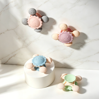Nouveauté : Jouet sensoriel en silicone à ventouse pour tout-petits, idéal pour chaise haute, bain, voiture, avion, voyage, cadeau d'anniversaire