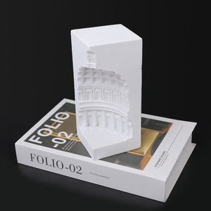 Custom <strong>Greek</strong> Building Sculpture Modern Pantheon Bookend Roman Building Book Holder Minimalist Home <strong>Decor</strong> Tabletop Ornament - Product Image 4