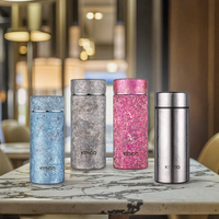 Titane pur Portable poche tasse Mini vide Thermos isolation thermique sport tasse d'eau Camping en plein air randonnée bouteille d'eau