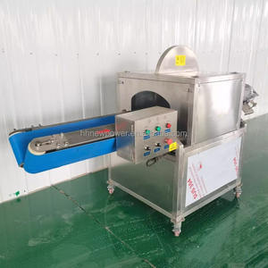 Demi-machine de découpe automatique de chou nappa Machine de découpe de fruits et légumes Demi-machine de découpe d'oignons avec convoyeur de type V - Product Image 5