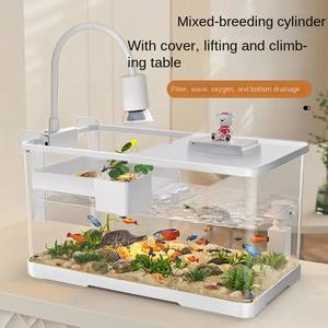 Fábrica al por mayor dormitorio escritorio pequeño acrílico acuario Betta Goldfish acuario pecera acuario - Product Image 3