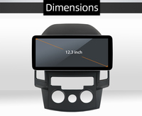 12.3 pouces Android12 écran Horizontal Android écran GPS Navigation voiture image de recul MP5 Radio lecteur DVD de voiture pour Hyundai I30