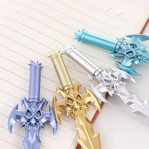 Nuevo creativo plástico negro Gel tinta estudiante firma pluma espada en forma de bolígrafos para niños y regalos - Product Image 5