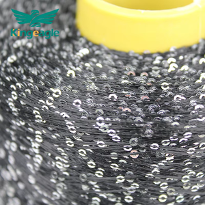 Kingeagle jual obral 2mm benang payet poliester rajut mewah untuk rajutan - Product Image 5