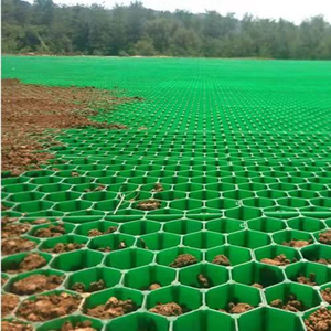 Grilles d'herbe de gravier pour le <span class=keywords><strong>parking</strong></span> noir/vert/vert foncé 50*50*4/5/7CM grille d'herbe de HDPE pour la construction de routes - Product Image 2