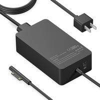 Chargeur universel 44W pour Microsoft Surface PD 3.0 5V/2A, adaptateur de bureau 12V 2.58A avec protection de sécurité de base